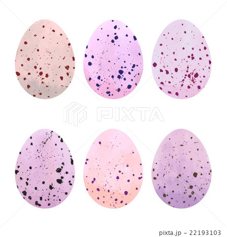 Watercolor Easter eggs set.  22193103