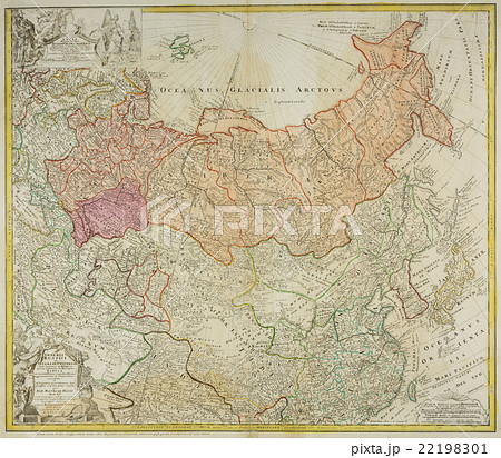18世紀古地図「ロシア」のイラスト素材 [22198301] - PIXTA