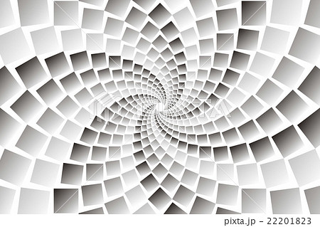 背景素材壁紙 正方形 四角形 スクエア 真四角 うず 渦巻き 渦状 螺旋状 スパイラル らせん 回転のイラスト素材 2213
