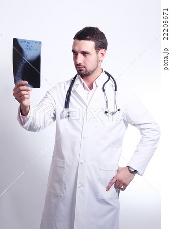Doctor in a white coat 22203671