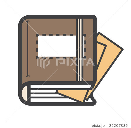 Closed dairy book, Notebook Icon or logo, vector 22207386