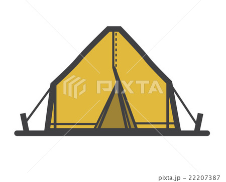 Tourist tent icon or logo, cartoon style vector 22207387