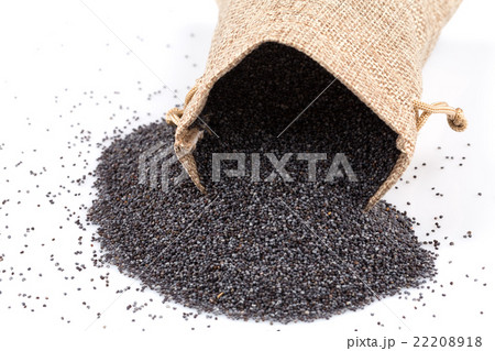 poppy seeds in a sack poppy seeds in a sack 22208918