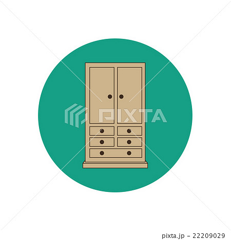 Armoire wardrobe illustration 22209029