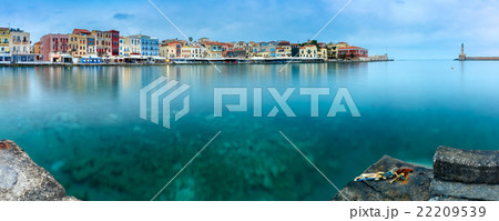Panorama old harbour, Chania, Crete, Greece 22209539