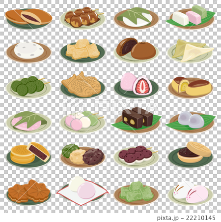 スイーツ　和菓子　アイコン 22210145