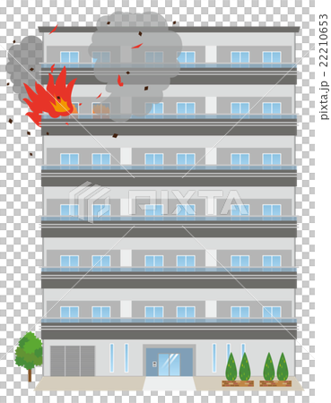 マンション火災　火事 22210653