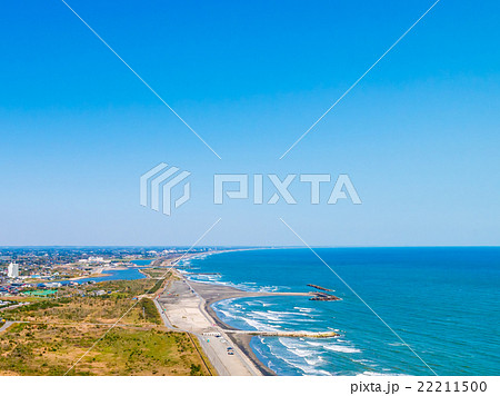 一宮海水浴場付近を空撮 一宮海水浴場付近を空撮 22211500