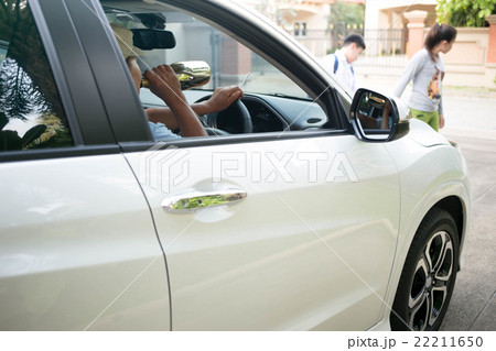 Concept on drinking and driver cause an accident 22211650