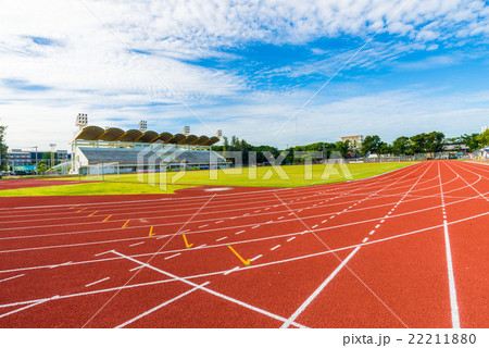 Athletics stadium with the numbering. Athletics stadium with the numbering. 22211880