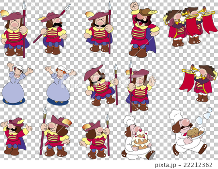 Castle People Stock Illustration