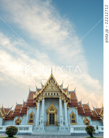 Marble temple under twilight sky 22212712