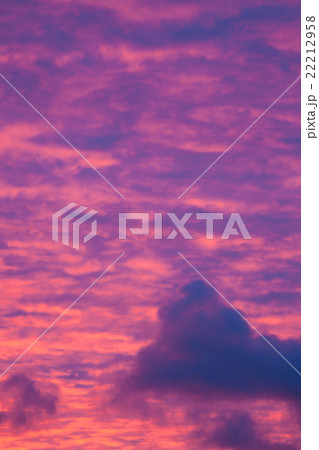 Vibrant purple clouds sunset Vibrant purple clouds sunset 22212958