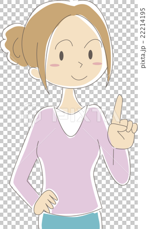 お母さん指さし 22214195