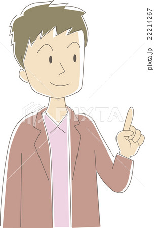 男性指さし 22214267
