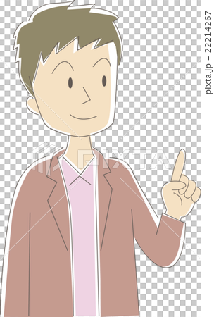 男性指さし 22214267