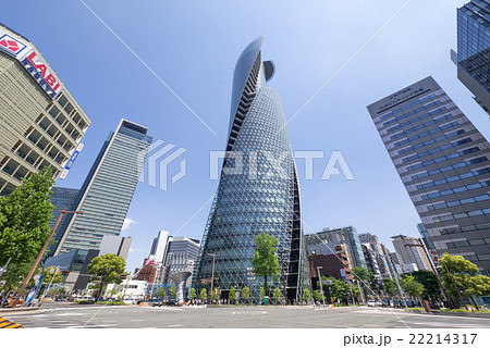 名古屋都市風景 名古屋駅前 笹島交差点 スパイラルタワーズ 名古屋都市風景 名古屋駅前 笹島交差点 スパイラルタワーズ 22214317