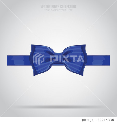 Blue bow isolated 22214336