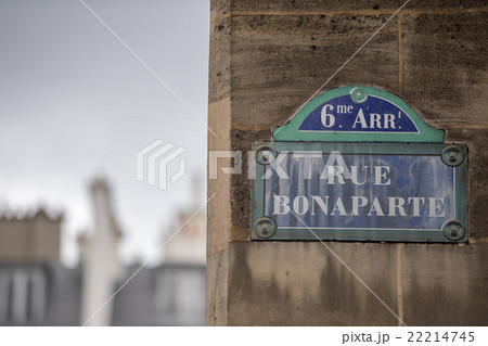 bonaparte street sign in Paris 22214745