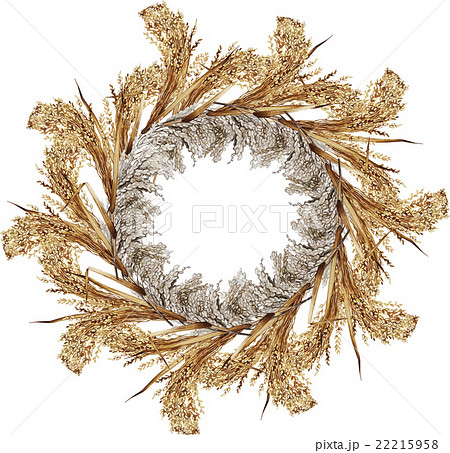 Watercolor cereal wreath 22215958