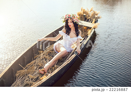 Fantasy art photo of a beautiful lady lying in 22216887