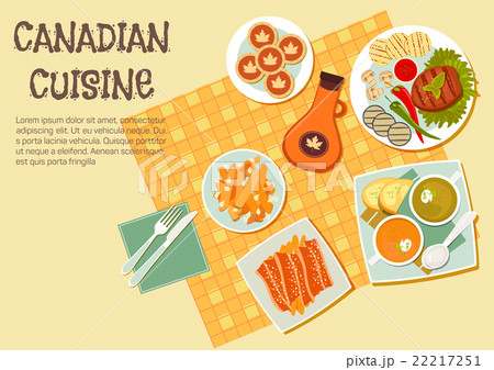 Canadian cuisine dishes for picnic or bbq icon Canadian cuisine dishes for picnic or bbq icon 22217251