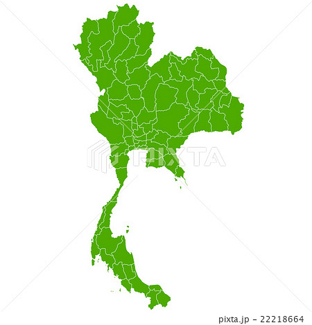 タイ 地図 国 アイコン のイラスト素材