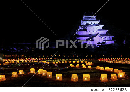 鶴ヶ城と絵ろうそくまつり 22223628