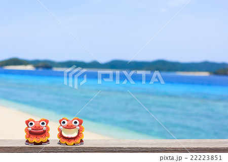 沖縄 阿嘉島 キタ浜ビーチ シーサー 沖縄 阿嘉島 キタ浜ビーチ シーサー 22223851