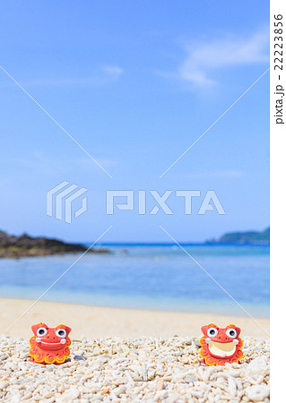 沖縄 阿嘉島　ヒズシビーチ　シーサー 22223856