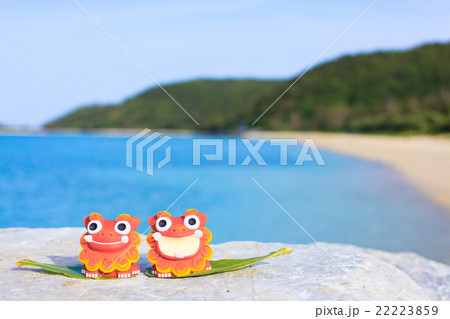 沖縄 座間味島 阿真ビーチ シーサー 沖縄 座間味島 阿真ビーチ シーサー 22223859