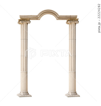 classical architectural arch isolated on white 22224282