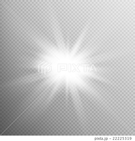 White glowing light burst effect. EPS 10 22225319