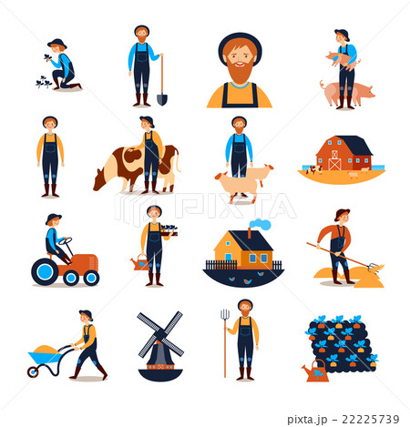 Farmers Flat icons Collection  22225739
