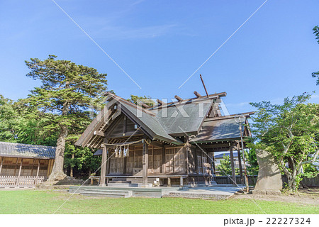 夏の鶴谷八幡宮の安房神社遥拝所の風景 夏の鶴谷八幡宮の安房神社遥拝所の風景 22227324