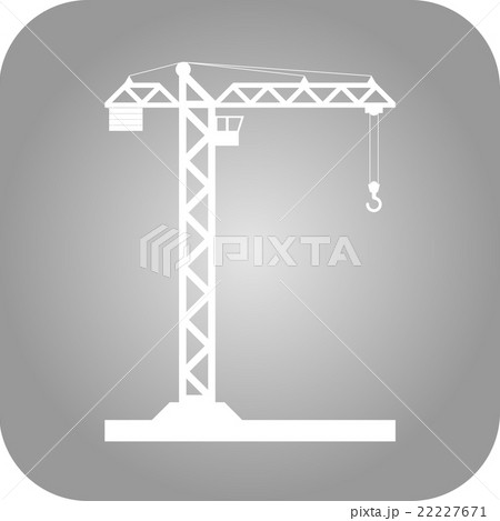 Building Tower crane icon - vector. Building Tower crane icon - vector. 22227671