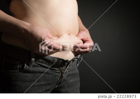 女性 メタボ お腹　贅肉 22228973