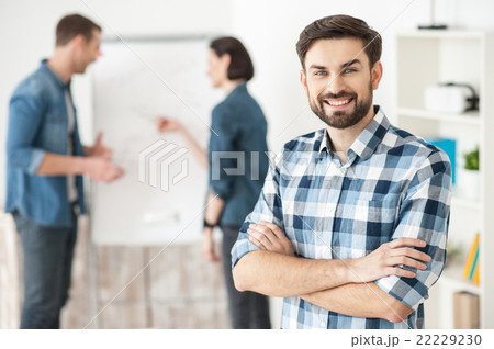 Skillful creative team is working in office Skillful creative team is working in office 22229230