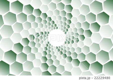 背景素材壁紙 モザイク柄 うずまき 渦巻き 渦状 螺旋 らせん模様 スパイラル 六角形 ハニカム 円のイラスト素材