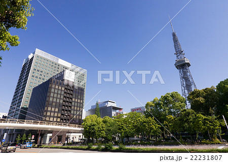 名古屋・栄 都市風景 桜通久屋東 交差点 セントラルブリッジとテレビ塔 名古屋・栄 都市風景 桜通久屋東 交差点 セントラルブリッジとテレビ塔 22231807