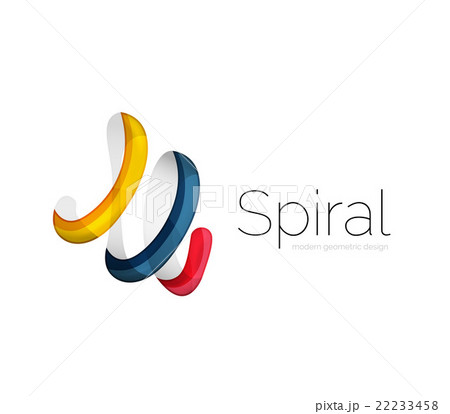 Modern vector ribbon logo 22233458