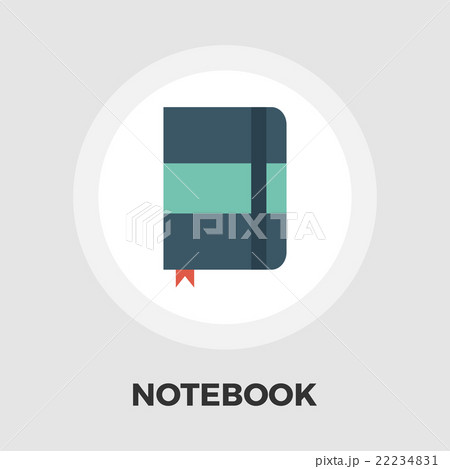Paper notebook icon flat Paper notebook icon flat 22234831