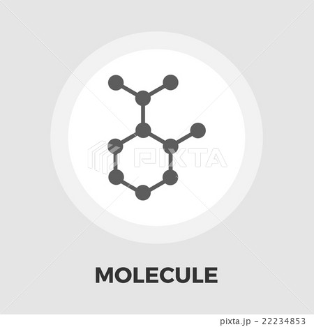 Molecule icon flat 22234853