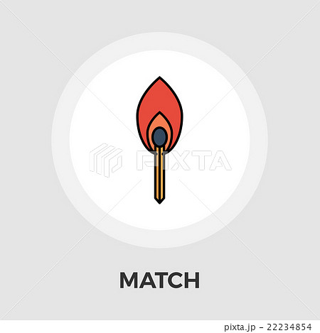 Match vector flat icon Match vector flat icon 22234854