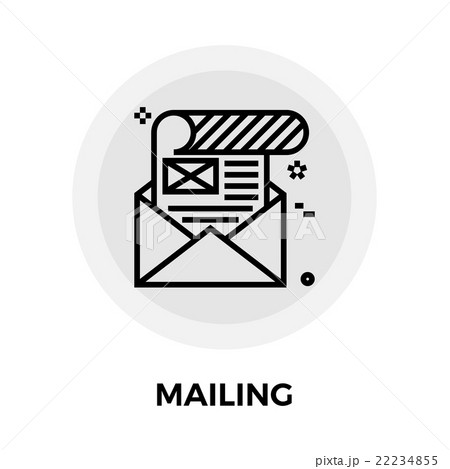 Mailing icon flat 22234855