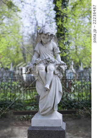 Angel and cross monument 22236487