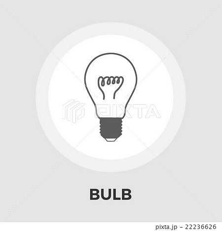 Bulb flat icon. 22236626