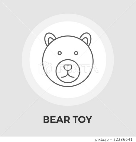 Bear Toy Flat Icon 22236641