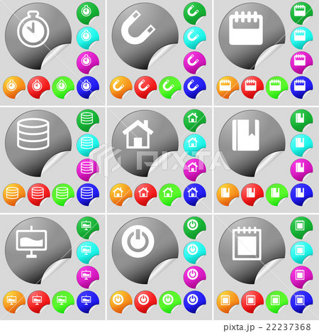Stopwatch, Magnet, Calendar, Database, House, Note Stopwatch, Magnet, Calendar, Database, House, Note 22237368