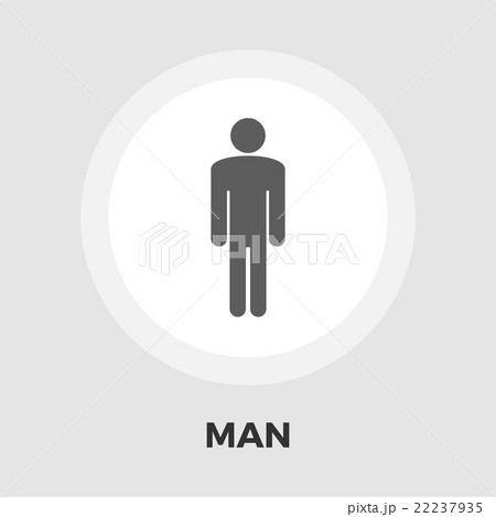 Male gender icon flat Male gender icon flat 22237935